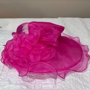 NWT Custom Pink Derby Hat